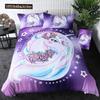 Комплект пододеяльника «Единорог» фиолетовый акварельный комплект постельного белья «Единорог» размер фулл розовый единорог цветок мечтательный мультяшный блеск сиреневый покрывало