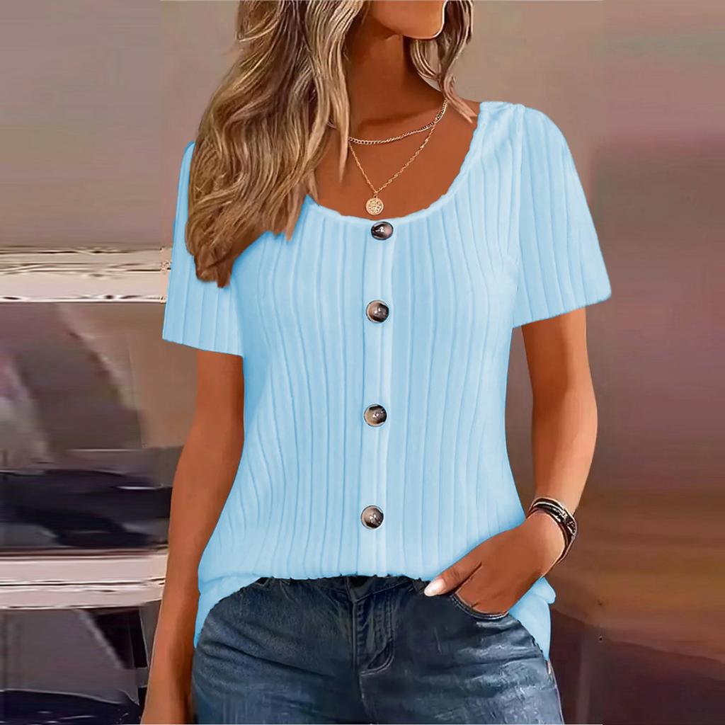 Женские топы с коротким рукавом, рубашки, летние наряды, весенняя нарядная повседневная одежда