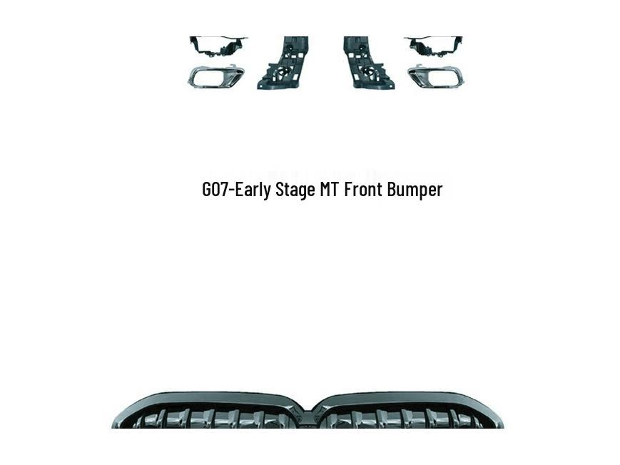 Подходит для BMW X7 G07 (2019-2022 гг.) MT Спорт: передний/задний бампер, боковые юбки, решетка радиатора, пакет роскоши.