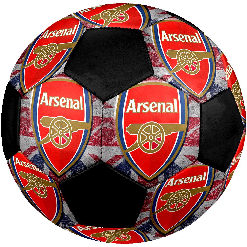 SIZE 5 Arsenal Football Club Soccer Ball Colorful All Ages Machine Stitched PVC Competition Ready Durable High-Bounce