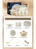Керамический столовый сервиз Kangmo Mocha French White Peony