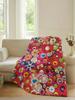 Fashion Murakami Takashi Print Blanket for Sofa Bed Office Travel Camping Soft Warm Throw for Relaxing Reading Sleeping