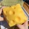 Декомпрессионный мягкий блок сыра-желтый, Пластиковая игрушка-антистресс с функцией сжатия.