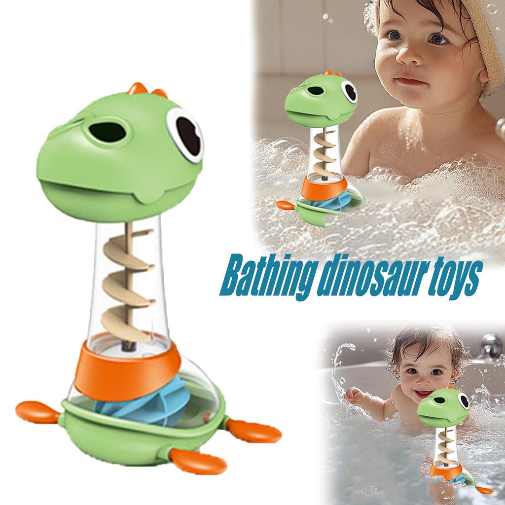 Children's Bath Water Spray Dinosaur Spinning Fun Rotating Shower Baby Bathroom Water Play Toddler Bath Toy