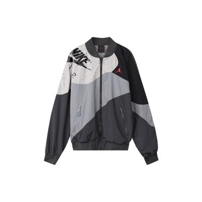 Легкая спортивная лоскутная куртка Legacy AJ4 с логотипом, мужская куртка дымчато-серого цвета CQ8308-070