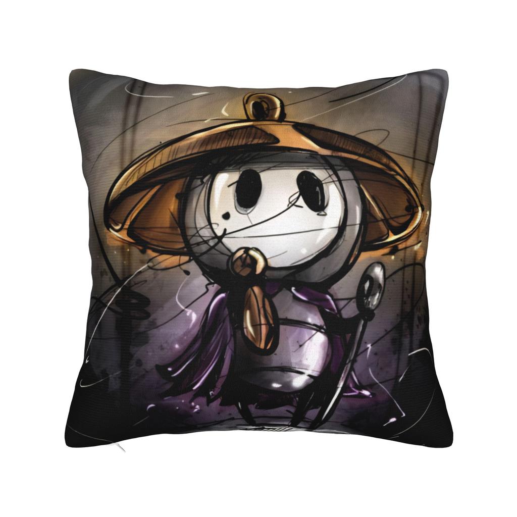 Чехлы на квадратные подушки Hollow Knight Полиэстер Автомобильный Чехол для подушки Экшен-приключение Креативный Декор Чехол для подушки 4545