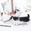 Creative Learning Office Supplies 3D Simulation Cat Pencil Case Pen Bag Pen Storage Stationery Bag