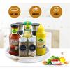 YMJOGGUE Spice Storage Tray, Kitchen Storage, Spice Rack, Refrigerator Rotating Stand, 360-Degree Rotating Storage, Spice Rack, Spice/Fruit/Drink/Cosm