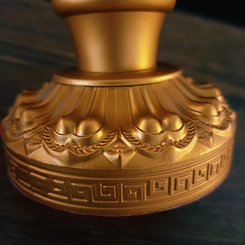 1pc Metal Glass Candlestick Ornament Lotus Buddhist Lights Holder Buddha Lotus Lamps Post Buddha Hall Temple Home Decorations