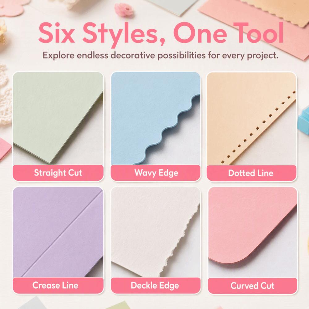 Compact Portable Design Paper Cutter Trimmer 6 in 1 Paper Cutter  Scrapbooking Crafting