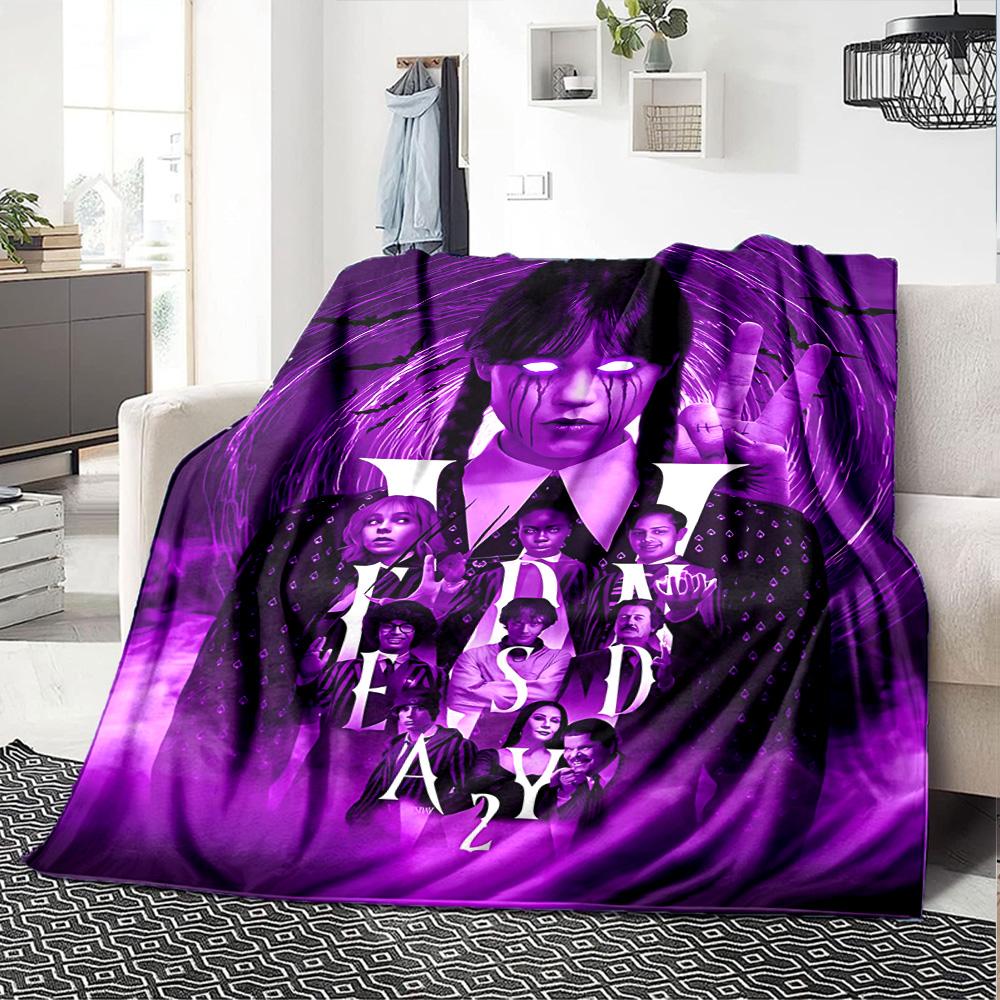 Vampire Nightmares Unleashed Flannel Blanket Super Soft Warm Cozy Blanket For Sofa Bed Office Travel Allseason Home Decor Gift