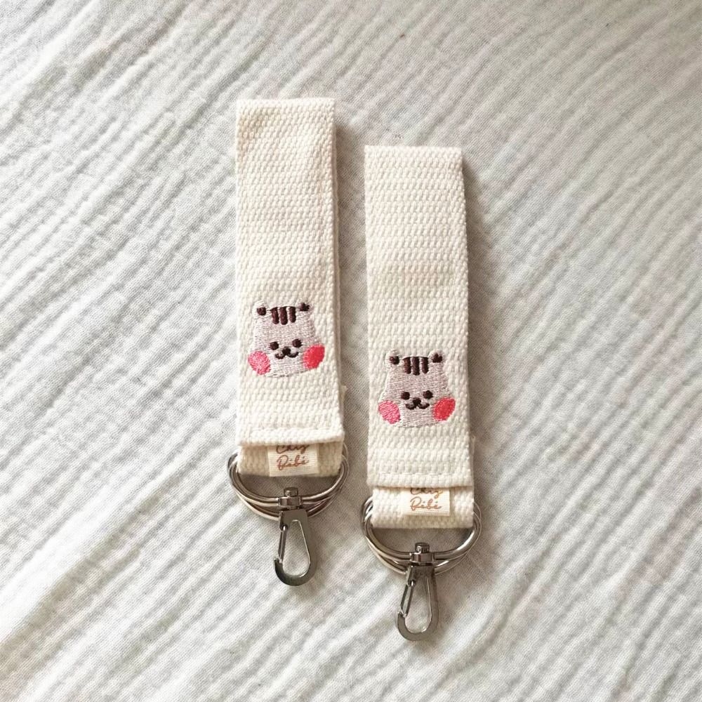 Embroidered Bear Baby Stroller Hooks Diaper Bag Accessories Mommy bags Pushchair Clips