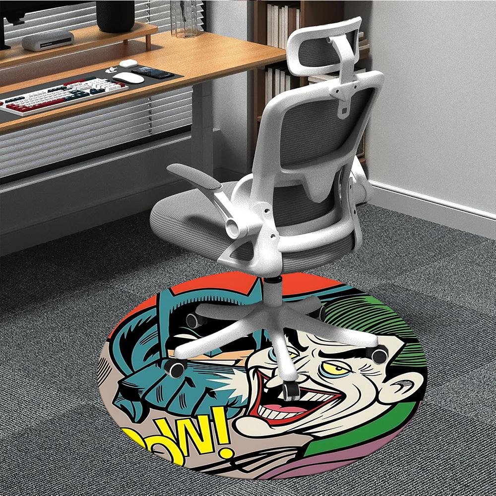 1pc Batman Joker Office Round Area Rug, Under Office Chairs Bedroom Living Room Home Decor, Room Deco, Available in Various Sizes115