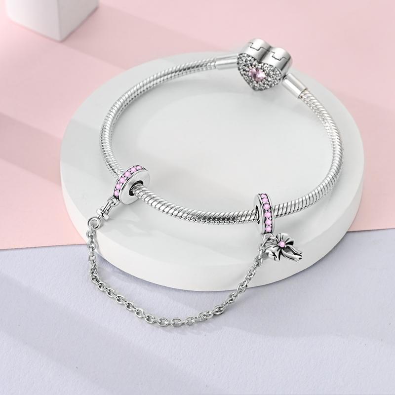 Медные Шармы Подвеска Бусины Бант Флакон Духов Пуанты Шармы Подходят для Оригинальных Браслетов Женские DIY Ювелирные Изделия Подарки