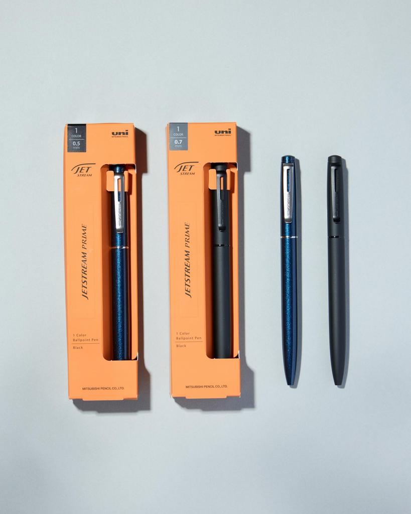 Mitsubishi Pencil Шариковая ручка Jetstream Prime с вращающимся корпусом, на масляной основе, выдвижная, 0,5 мм, темно-синяя, SXK350005D.9