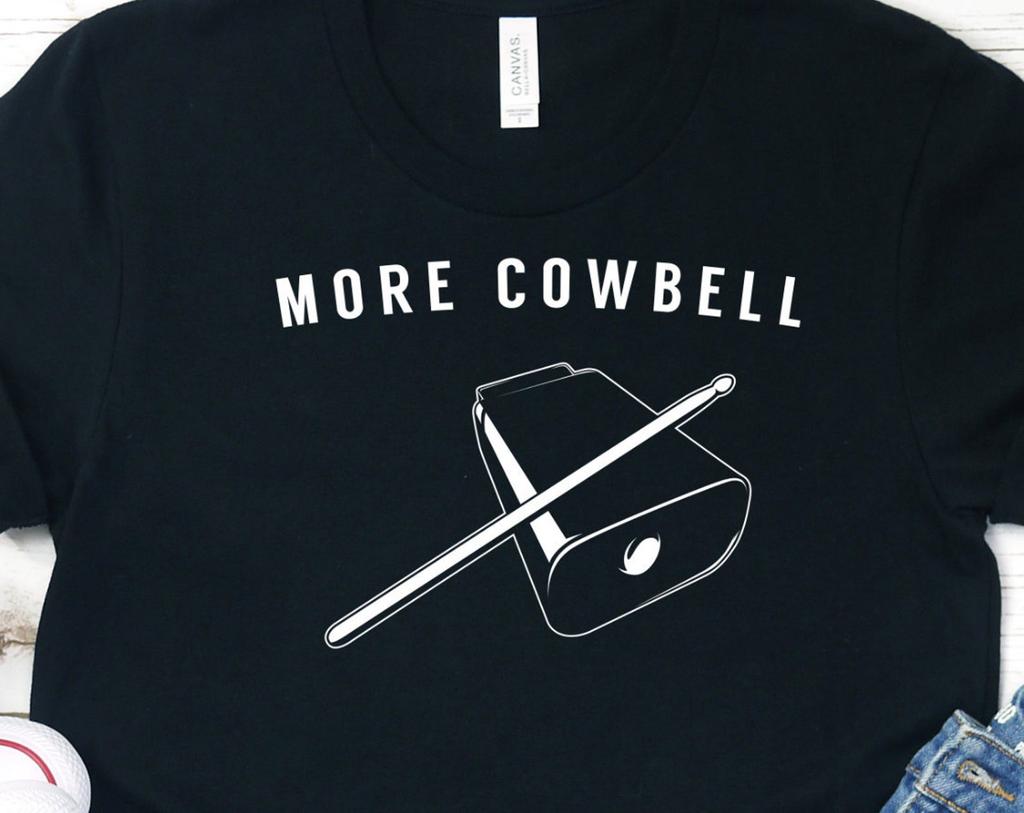 More Cowbell T-Shirt, Lightweight Cotton