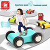 Tebao'er Baby Boy Wooden Toy Car Slide Track Educational Set
