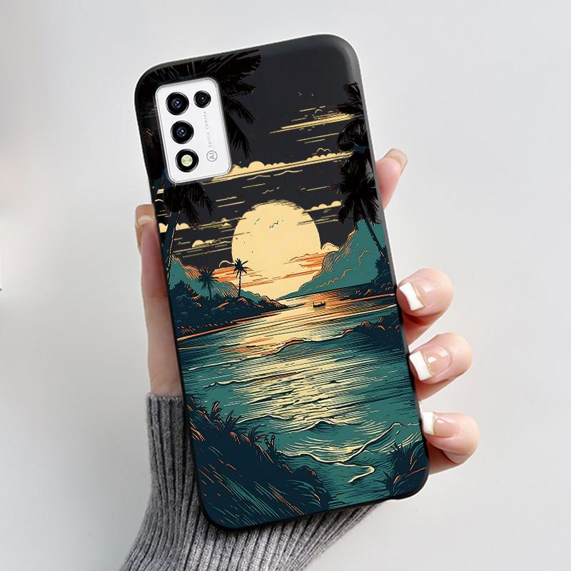 For ZTE Libero 5G III,  A202ZT Soft Silicone Black Case For ZTE Libero 5G II, A103ZT Popular Pattern Panda Shockproof Shell