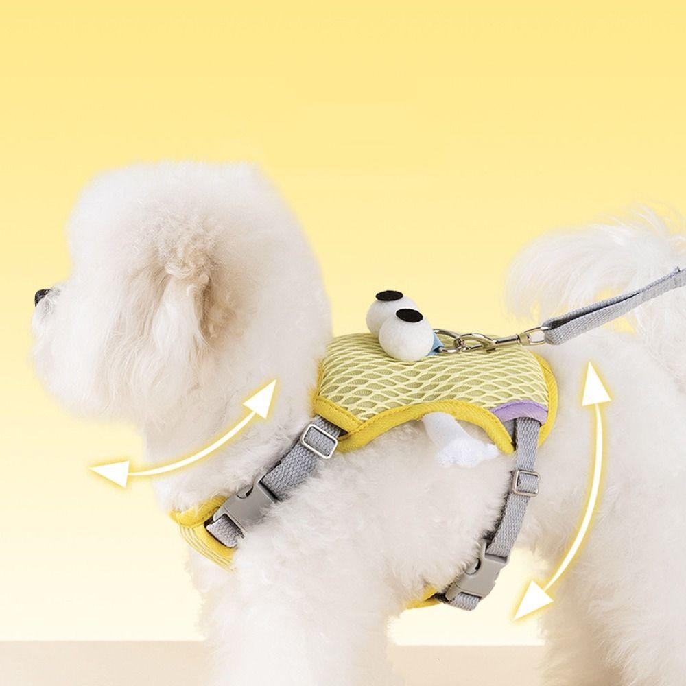 Cartoon Dog Harness Vest Breathable Cat Chest Straps Pet Supplies Pet Chest Harness Vest  Walking