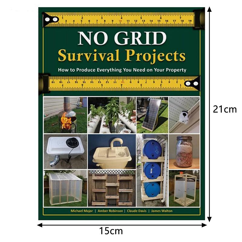 Проекты выживания без сетки. Как производить все необходимое на своей территории. Мягкая обложка. Книга на английском языке.