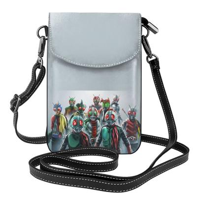 Kamen Rider Настоящая кожаная Сумка-чехол для смартфона Наплечная и Мини Популярная Сумка через плечо [JMI] Сумка, Тонкая, Женская Мужская Сумка-чехол, Кошелек,