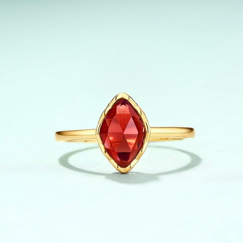 Tancise Classic 925 Sterling Silver 9*6 Pink Quartz Ring Ladies Jewelry Wedding Promise Party Gift