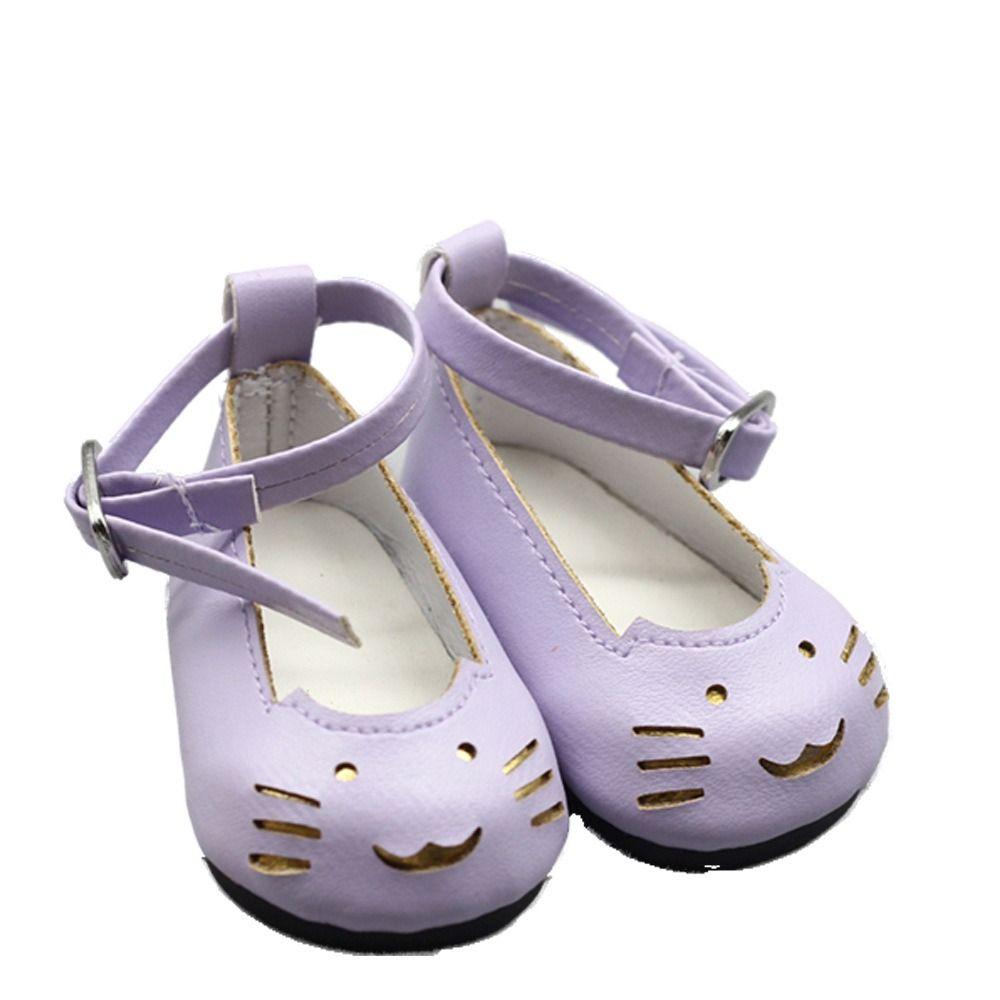 Cute Baby Doll Shoes Cartoon Doll Cosplay Accessories Kids Toy PU Leather Shoes  for 1/3 BJD