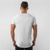 Summer Fitness Sports Short Sleeve T-shirt Work Clothes Solid Color European and American Men's Top