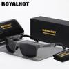 Royalhot Мужские и женские поляризационные солнцезащитные очки в алюминиевой магниевой оправе, солнцезащитные очки для вождения, очки Óculos Masculino Male
