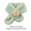 Plush Neck Warmer Warm Plush Scarf Fashion Children Cross Neckerchief  Outdoor