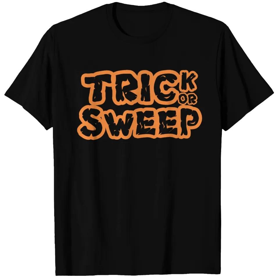 Trick Or Sweep Halloween T-shirt