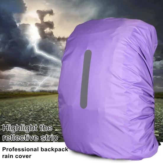Чехол от дождя для рюкзака со светоотражающей полосой, многофункциональная сумка для хранения, чехол от дождя для школьной сумки