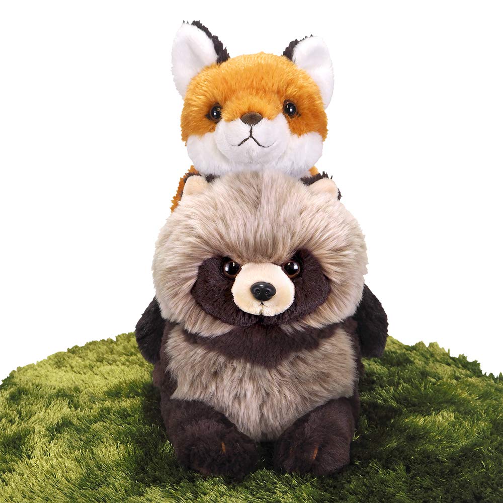 Sunlemon Knee Raccoon Medium 23 x 46 x 22cm Plush Animal Cute Fluffy Raccoon P-6282