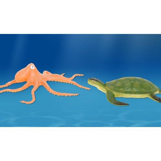 Фигурка морского животного Animal Planet, тонкое круглое ведро, набор из 13 предметов, 2 комплекта, популярные игрушки в Корее