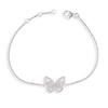 [Q2875] - Silver Bracelet 'Butterflies' Silver White (rhodium-plated) - 15x11 Mm