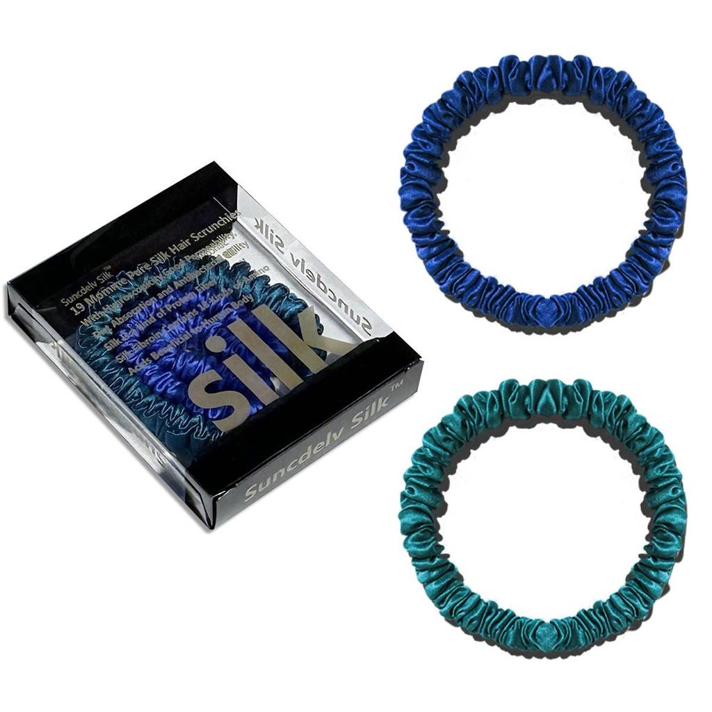1 коробка, резинки для волос из 100% чистого шелка шелковицы, шелковые резинки для волос, резинки для волос, узкие резинки для волос, держатели для хвостиков, аксессуары для ухода за волосами