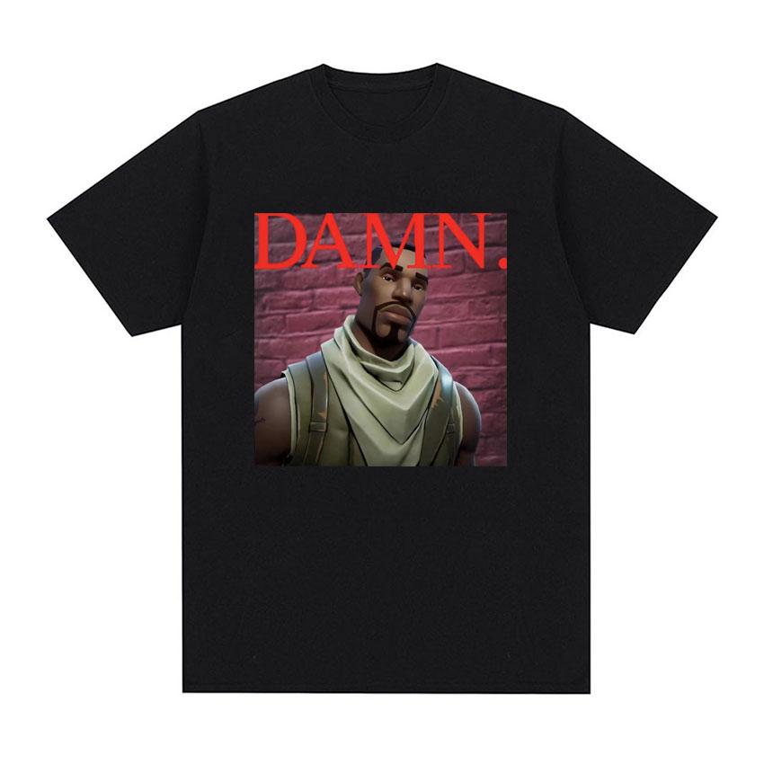 Kendrick Lamar Spitfire T Shirt Damn Album Funny Meme Graphic Tshirt for Unisex Clothing Vintage Cotton Short Sleeve Tshirts Tops