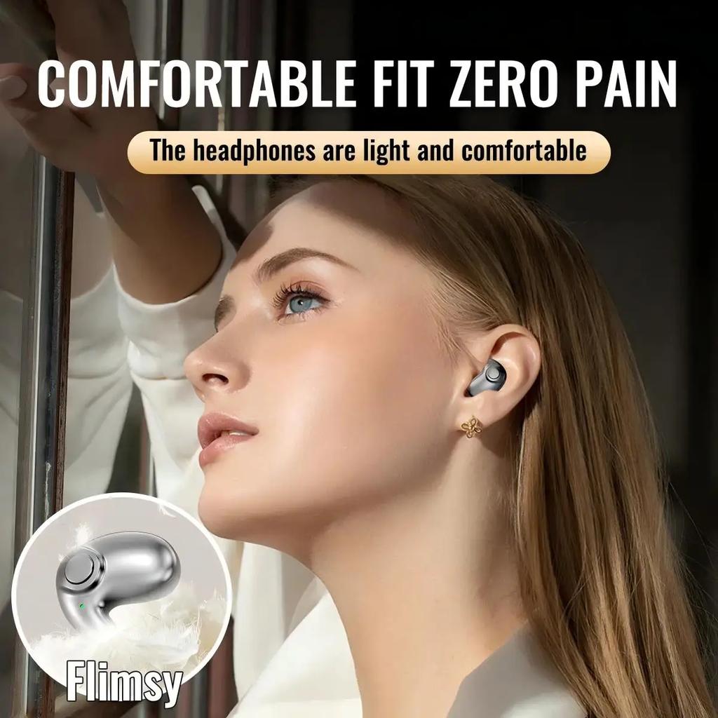 TWS Bluetooth 5.3 Кабельное соединение, Versteckte Schlaf-Ohrhörer, IPX5 Wasserdichte Und Geräuschunterdrückende Sportkopfhörer