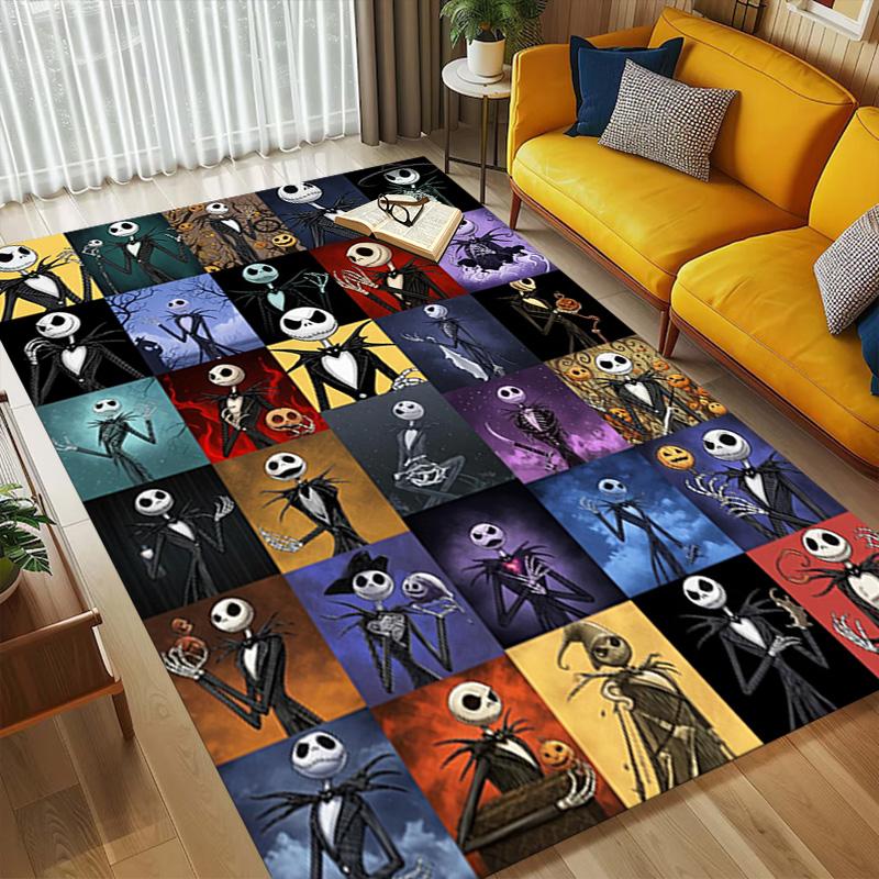 Nightmare Before Christmas Living Room Non-Slip Area Rug Soft Carpet for Bedroom Game Playroom Sofa Office Home Decor Doormat Christmas Gift C9211525