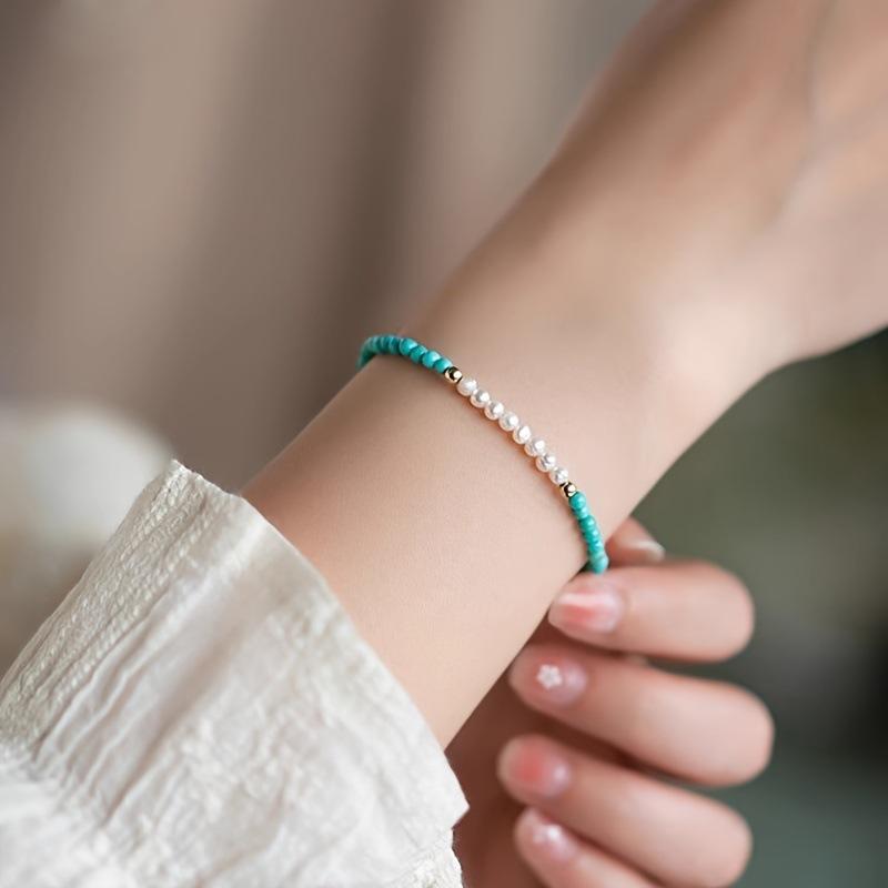 JYL TS Bracelet Turquoise  Delicate Design Enhances Elegance & Calm