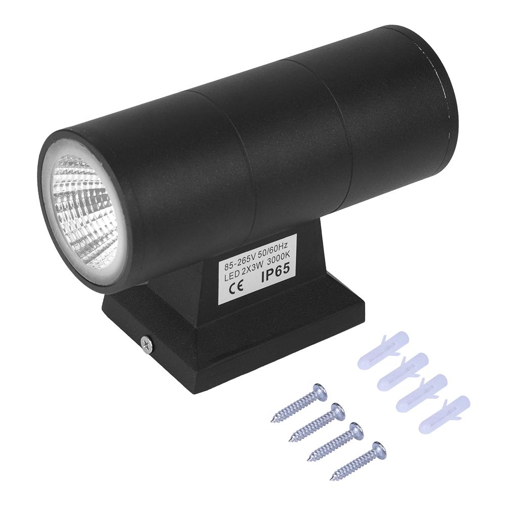 6W Dual head COB LED Wall Mounted Light Outdoor Indoor Cafe Waterproof Lamp Decor Warm White