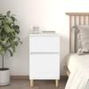 VidaXL White Bedside Table 40x35x70 Cm 819692