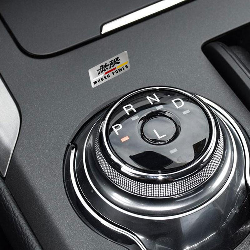 Car Stickers 3D Aluminum Trunk Front Hood Grille Badge Decals For Mugen Civic Fit Accord HRV CRV City