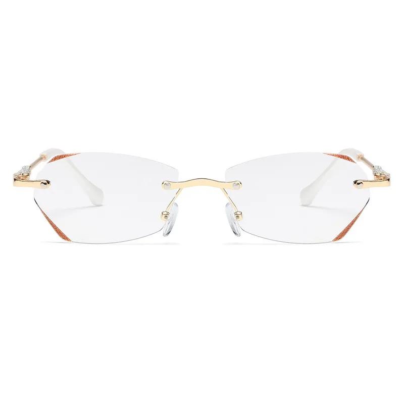 Безободковые очки для чтения с бриллиантовой огранкой, женские, модные, роскошные, трендовые, ультралегкие, для пресбиопии, мужские, женские, ретро, винтажные очки