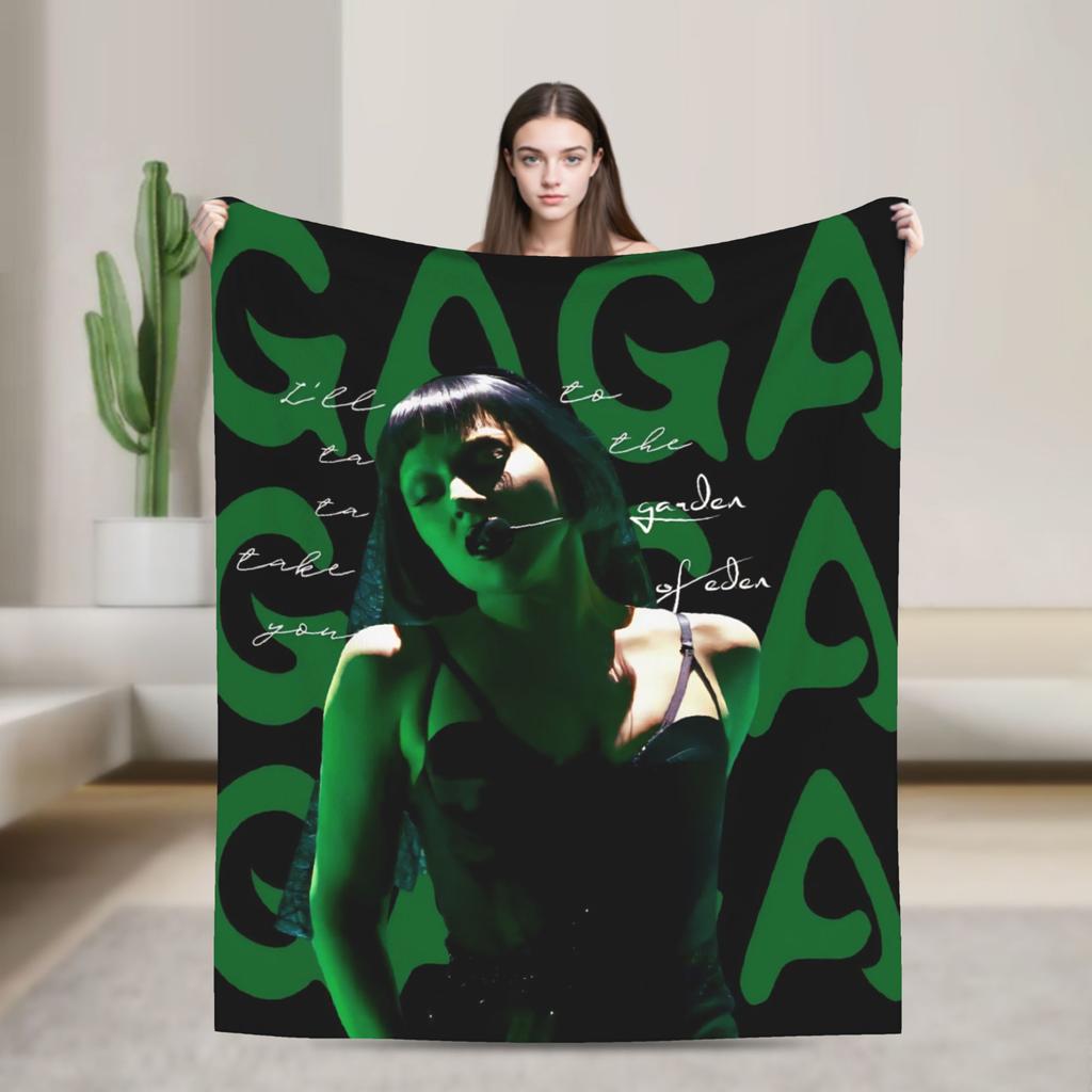 Lady Gaga Mayhem 2025 Album Blanket Super Soft Plush Bedding Throws For Couch Chair Travel Flannel Bedspread Bed Cover