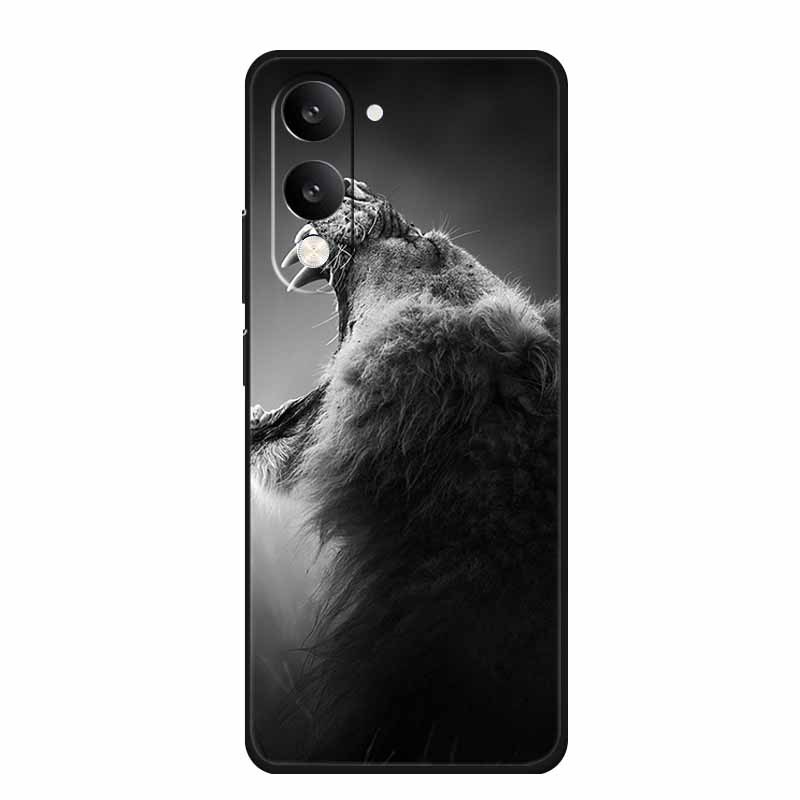 Для Vivo Y29T Y29s Чехол Y 29 T S Чехол Цветы Черный Силикон Мягкая Задняя Крышка Для Vivo Y19s GT 5G iQOO Z10 Lite Чехол для Телефона Funda