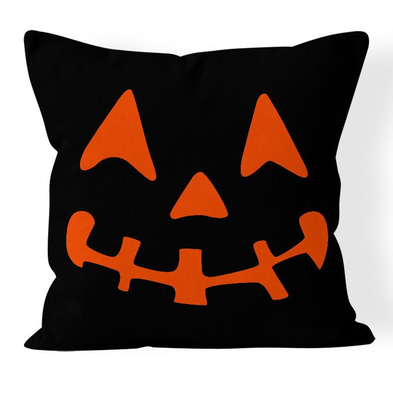 Чехол для подушки на Хэллоуин 45x45, наволочка с тыквой, ведьмой, автомобилем, диванные подушки с принтом, декоративная наволочка, домашний декор, наволочка