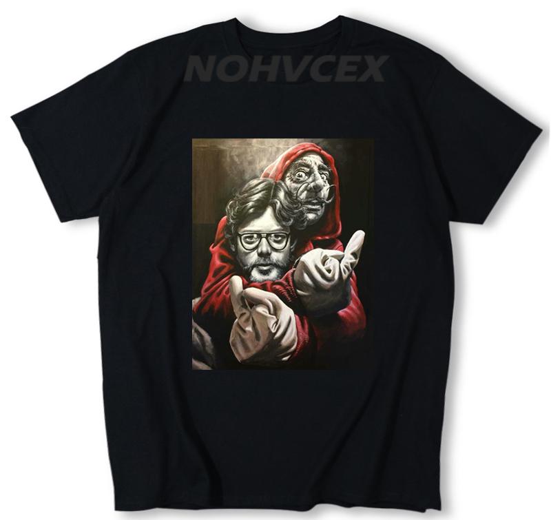 Money Heist Tee Mens Short Sleeve Tv Show La Casa De Papel T Shirt House Of