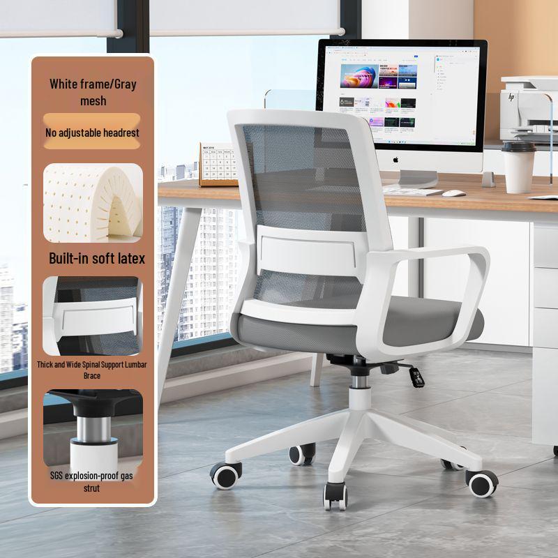 Ergonomic Mesh Office Chair with Lumbar Support for Long Sitting