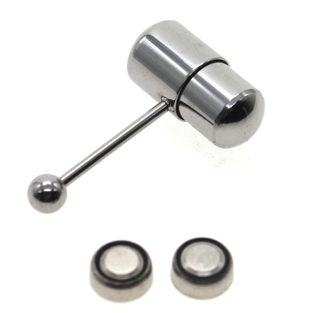 Stainless Steel Vibrating Massage Tongue Ring Stud Body Piercing Barbell Jewelry